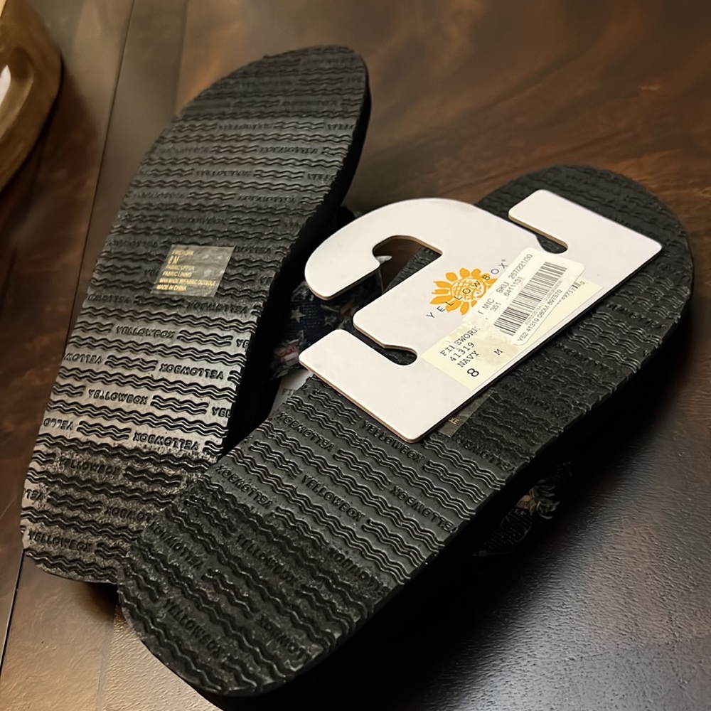 Yellow Box Firework Flip Flop. - Picture 8 of 8